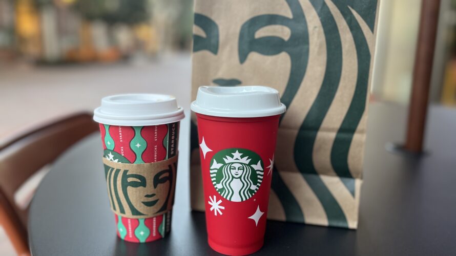 【アメリカ】Starbucks 25周年リユーザブルレッドカップ プレゼント！